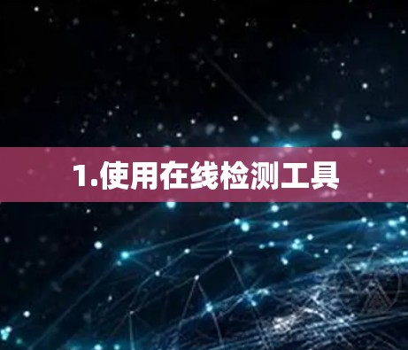 1.使用在线检测工具