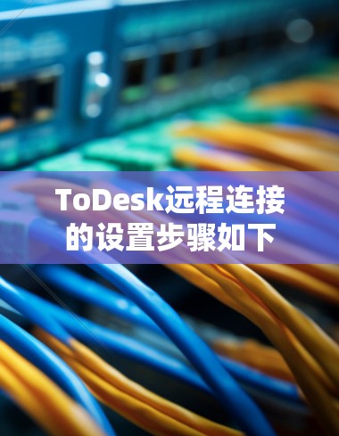 ToDesk远程连接的设置步骤如下