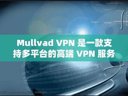 Mullvad VPN 是一款支持多平台的高端 VPN 服务，专注于隐私保护和安全性。以下是使用 Mullvad VPN 的基本方法