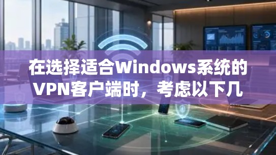 在选择适合Windows系统的VPN客户端时，考虑以下几个关键因素